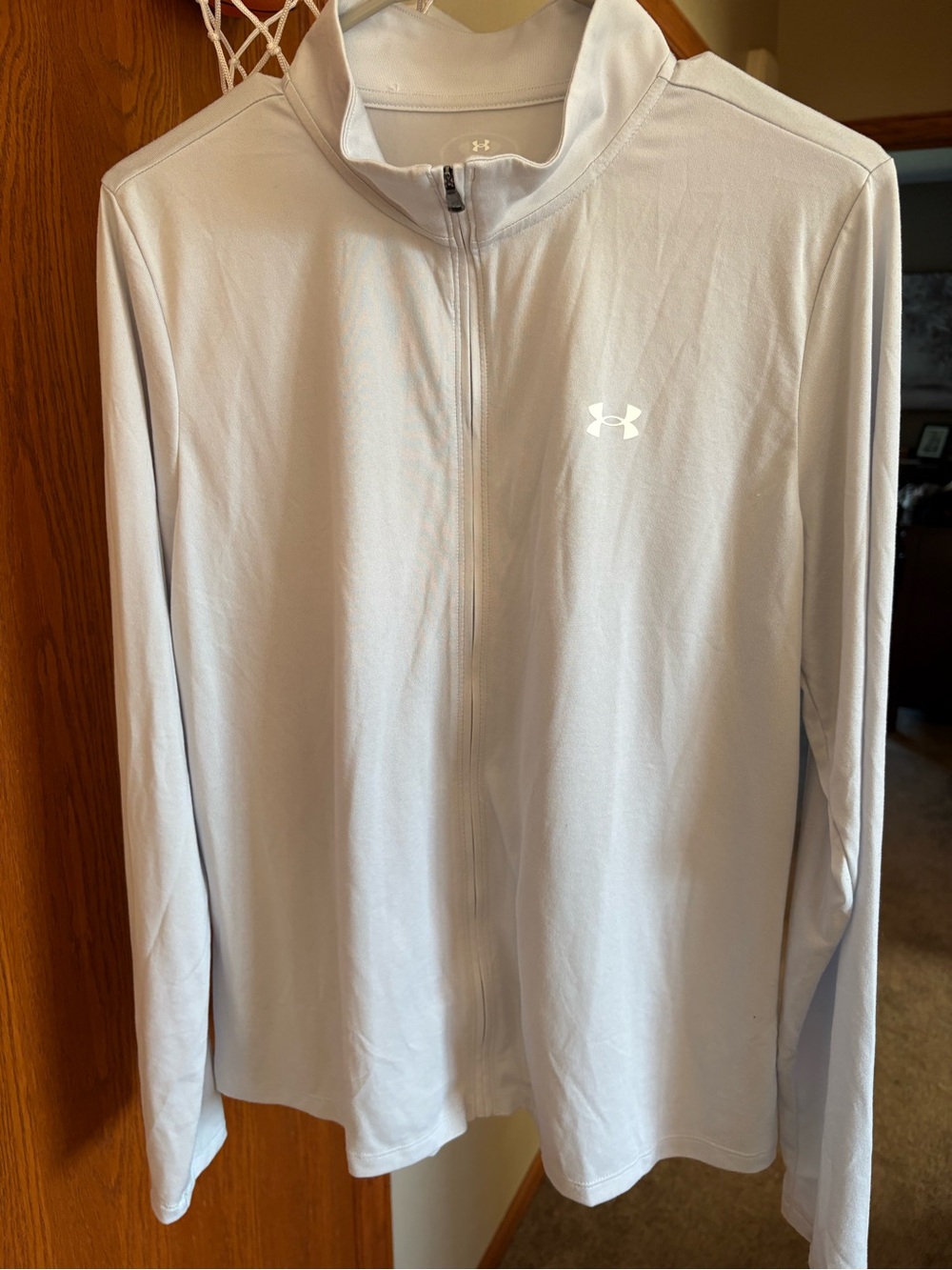 Under Armour Women’s Light Gray Full-Zip Jacket